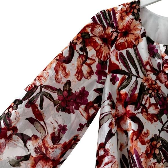 Show Me Your Mumu Jamie Tunic Lined Bohemian Multicolor Floral SZ XS #2392 - Picture 4 of 14